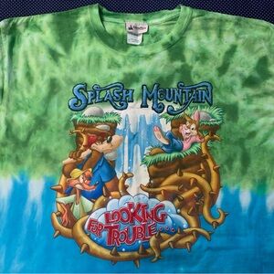 Disney Parks Tie Dye Splash Mountain Tee XL